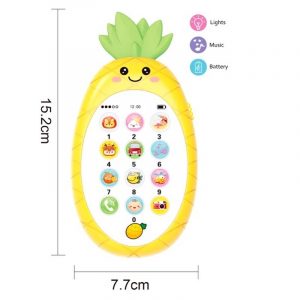 Educational mobile phone with silicone for gums