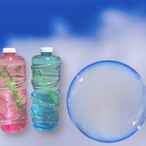 Liquid soap bubbles